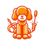 Figura con globos de un perro