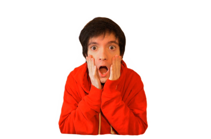 Mago Ru con la cara de sorpresa